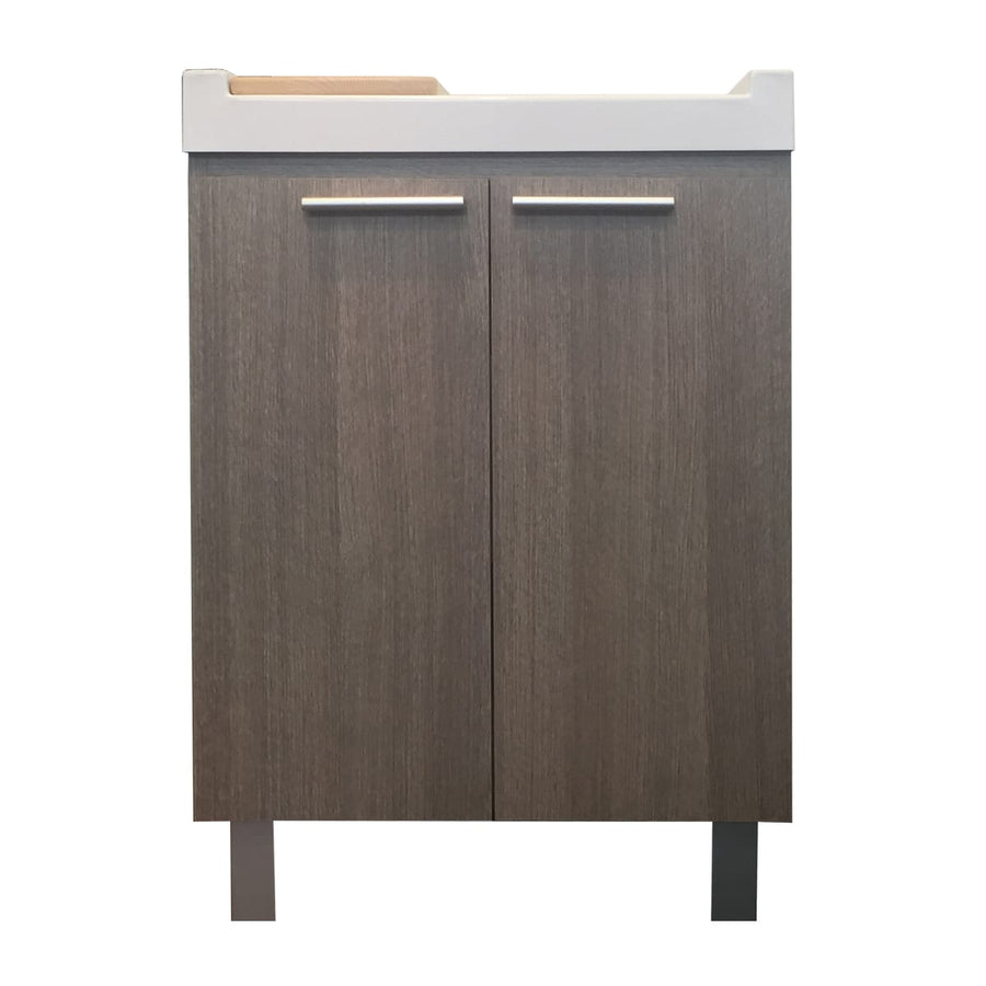 Bricocenter CABINET WASHBASIN MAVI L 60 P 50 H 84 CM WOOD ESSENCE RESIN BASIN