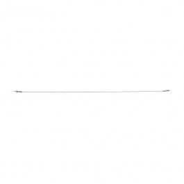 SHOWER CURTAIN ROD ADJUSTABLE CABLE L 220 CM STEEL