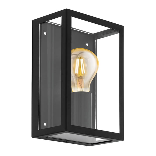 Bricocenter IKAROS WALL LIGHT METAL BLACK 26X12.8X10 CM E27=60W IP44