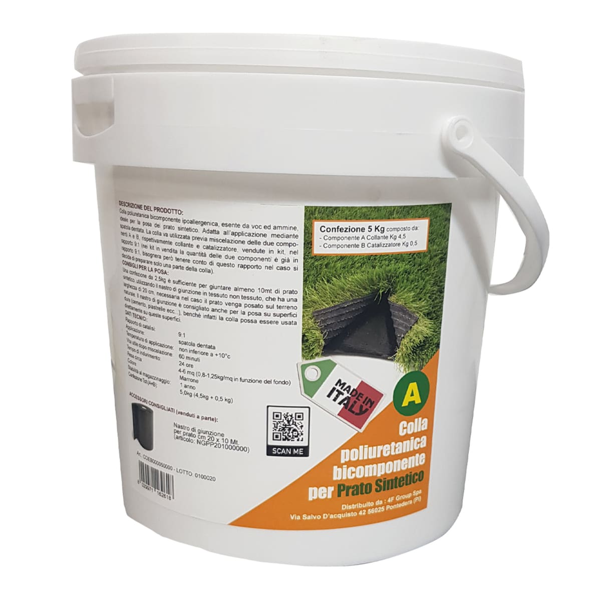 BI-COMPONENT EXPRESS LAWN GLUE 5 KG - YIELD APPROX. 4-6 SQM