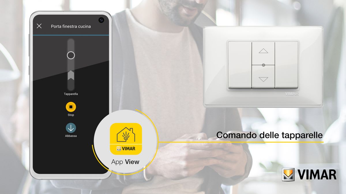 SHUTTER CONTROL CONNECTED IOT WHITE X SERIES PLANA VIMAR