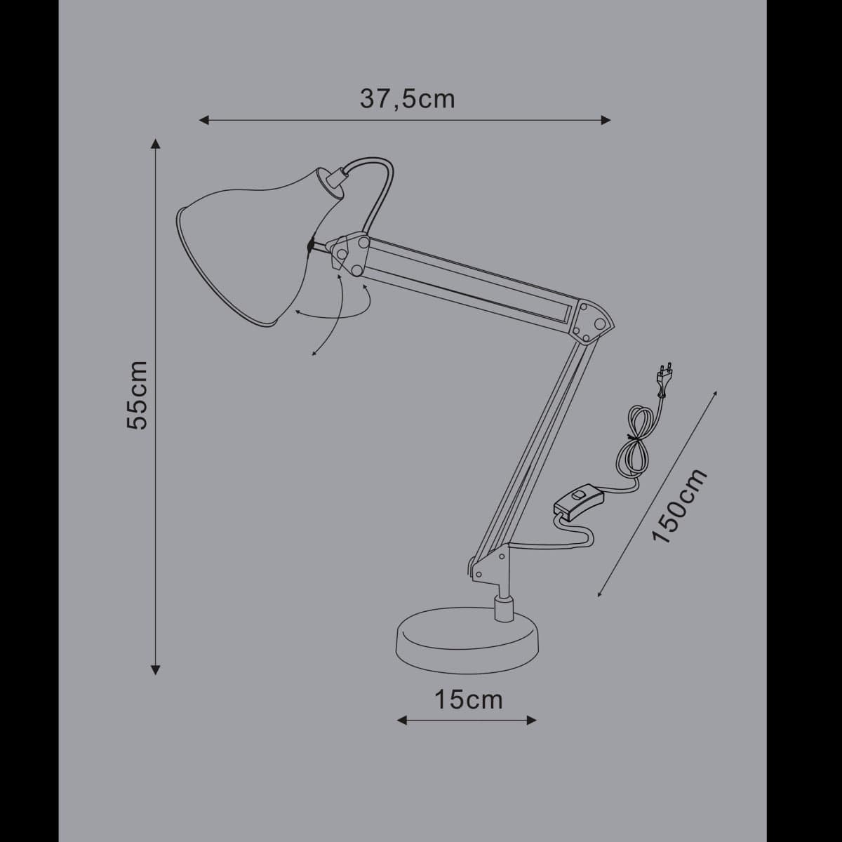 Bricocenter STUDIO LAMP ENNIS METAL GREEN H54 E27=40W