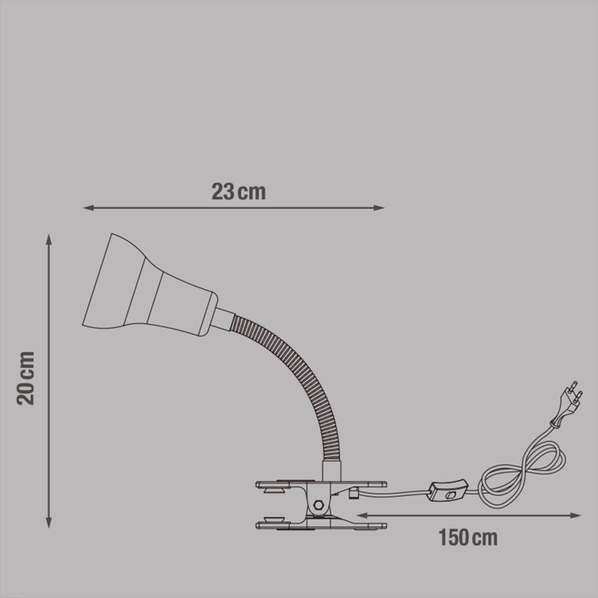 Bricocenter STUDIO LAMP SALTA METAL WHITE H20 GU10=35W