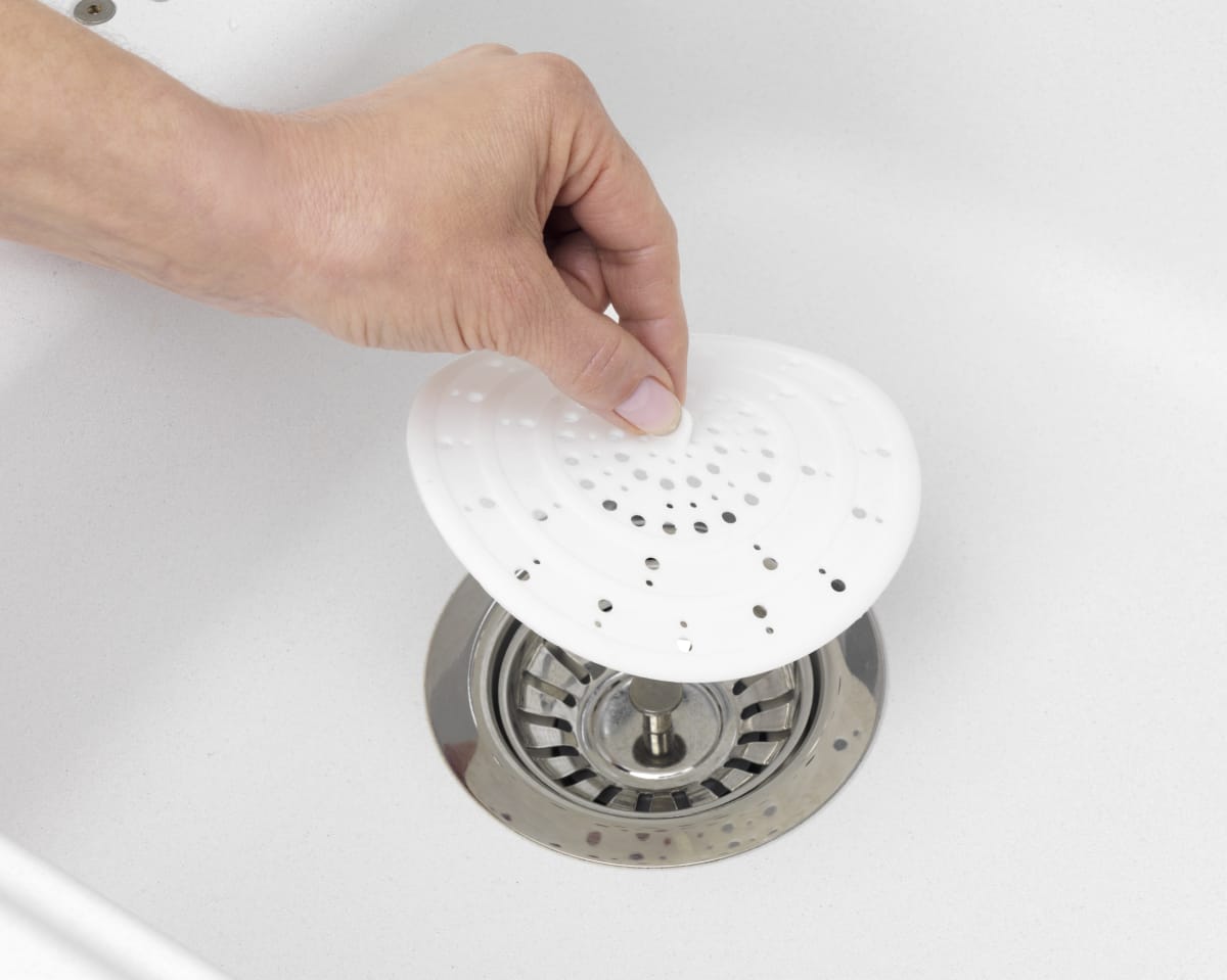 UNIVERSAL SILICONE DRAIN FILTER WHITE