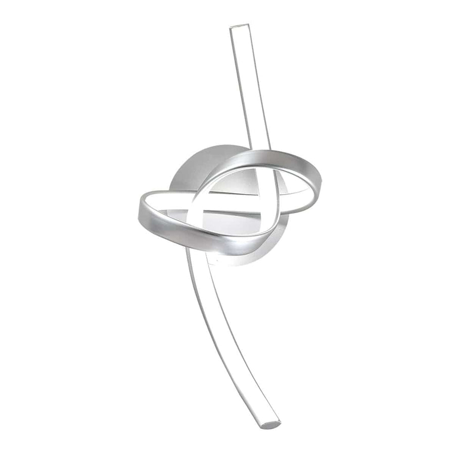 Bricocenter KILEY ALUMINIUM WALL LAMP SILVER 40X20CM LED 12W NATURAL LIGHT