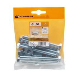 6 HEXAGONAL HEAD BOLT GALVANIAT STEEL