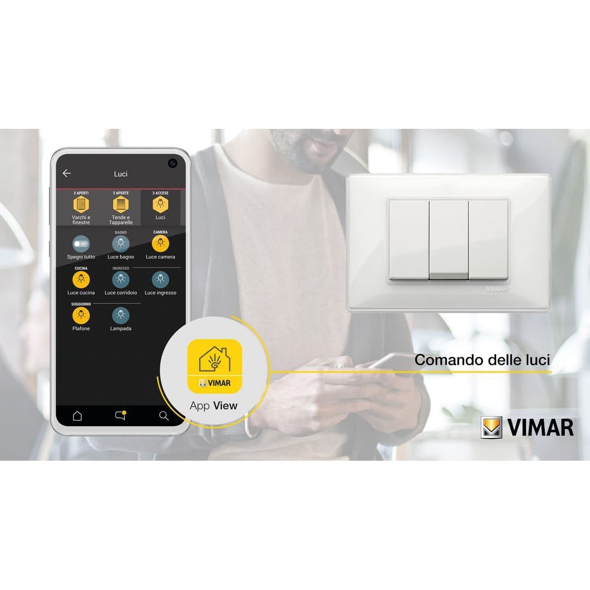Bricocenter DEVIATORE CONNESSO IOT BIANCO  X SERIE PLANA VIMAR