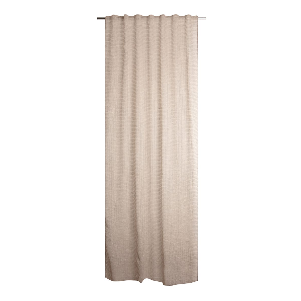 APOLINE DOVE GREY FILTER CURTAIN140X280CM WEBBING AND CONCEALED HANGING LOOP