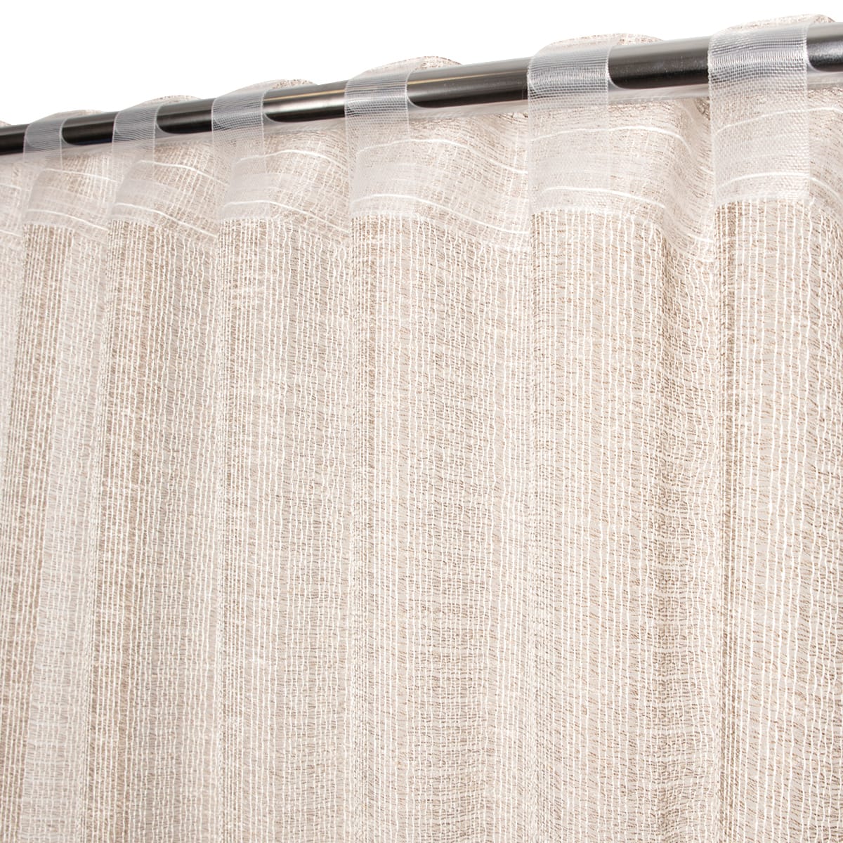 APOLINE DOVE GREY FILTER CURTAIN140X280CM WEBBING AND CONCEALED HANGING LOOP