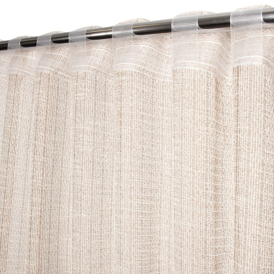 APOLINE DOVE GREY FILTER CURTAIN140X280CM WEBBING AND CONCEALED HANGING LOOP