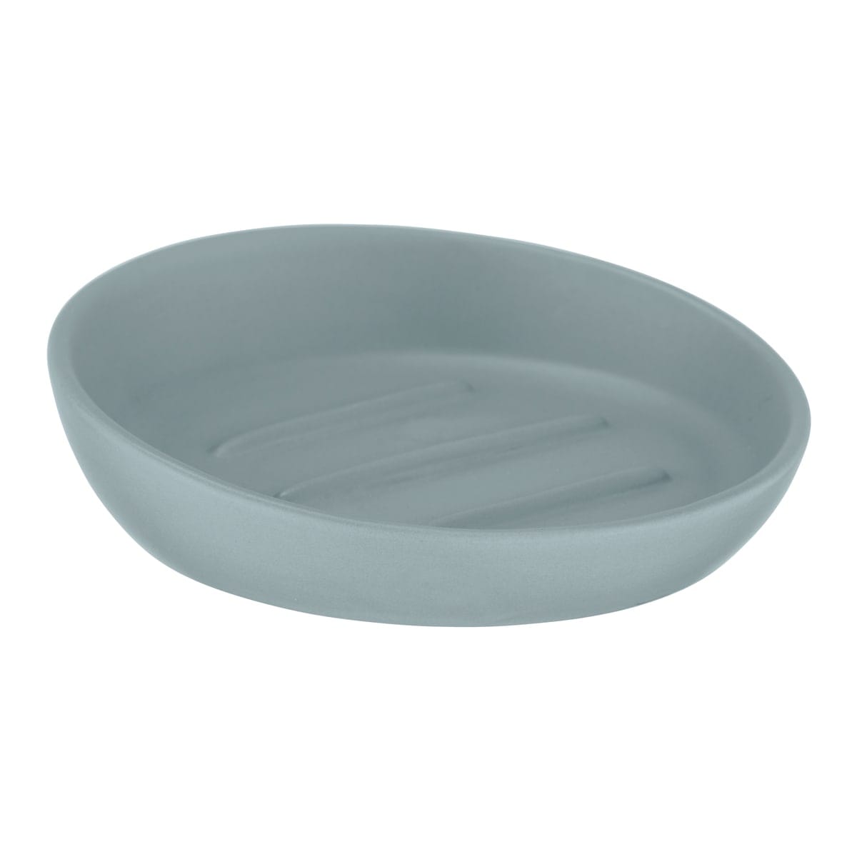 Bricocenter SOAP DISH SERIES BADI CERAMIC GREY BLUE