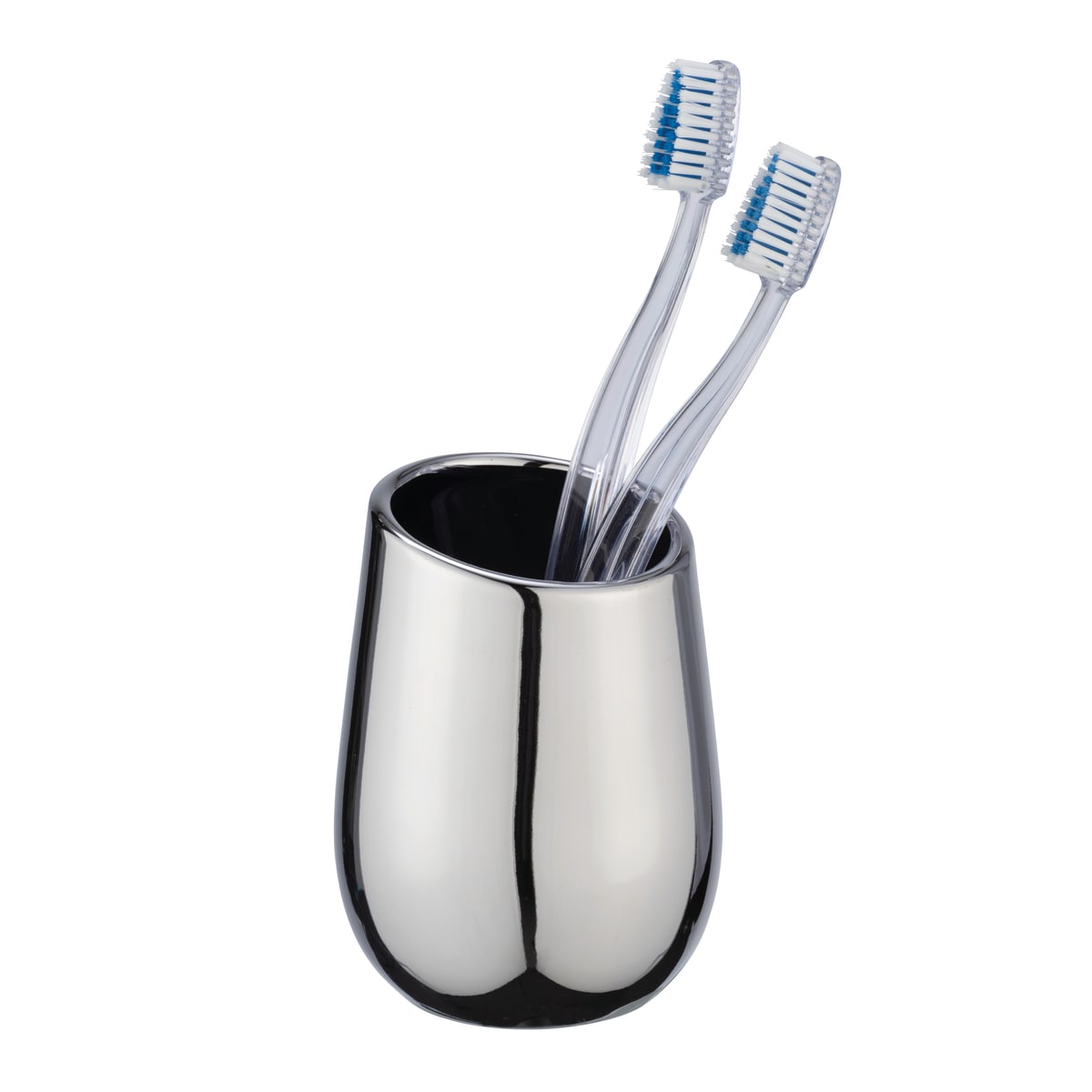 TOOTHBRUSH HOLDER SERIES BADI CERAMIC CHROME