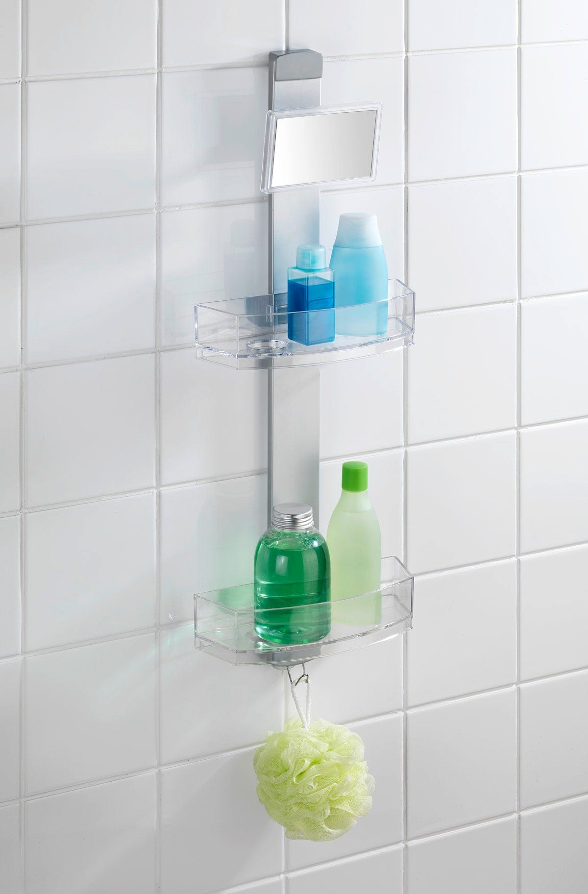 Bricocenter SHOWER HOLDER WITH ANTI-FOG MIRROR - PREMIUM