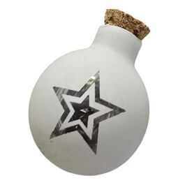 LINEAR CHAIN DECORATED 12 SPHERES GLASS B