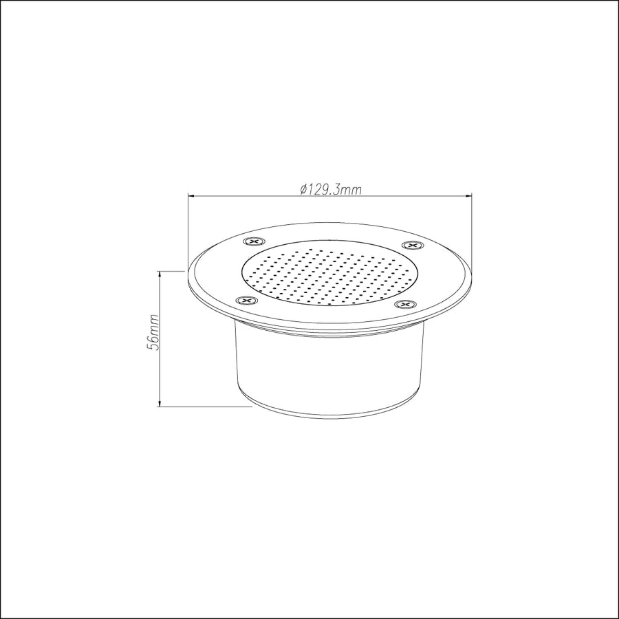Bricocenter 2 SOLAR RECESSED SPOTLIGHTS DEMBA ALUMINUM GRAY D13 H5.6 CM LED COLD LIGHT IP67