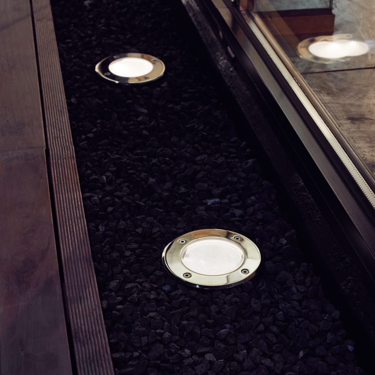 Bricocenter 2 SOLAR RECESSED SPOTLIGHTS DEMBA ALUMINUM GRAY D13 H5.6 CM LED COLD LIGHT IP67