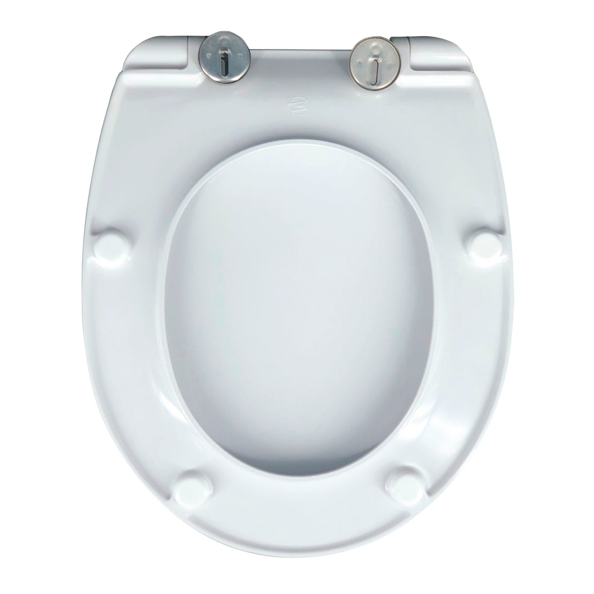 Bricocenter STANDARD WC SEAT SUPERMASSIVE SOFT CLOSE TOP RELEASE WHITE THERMOSETTING