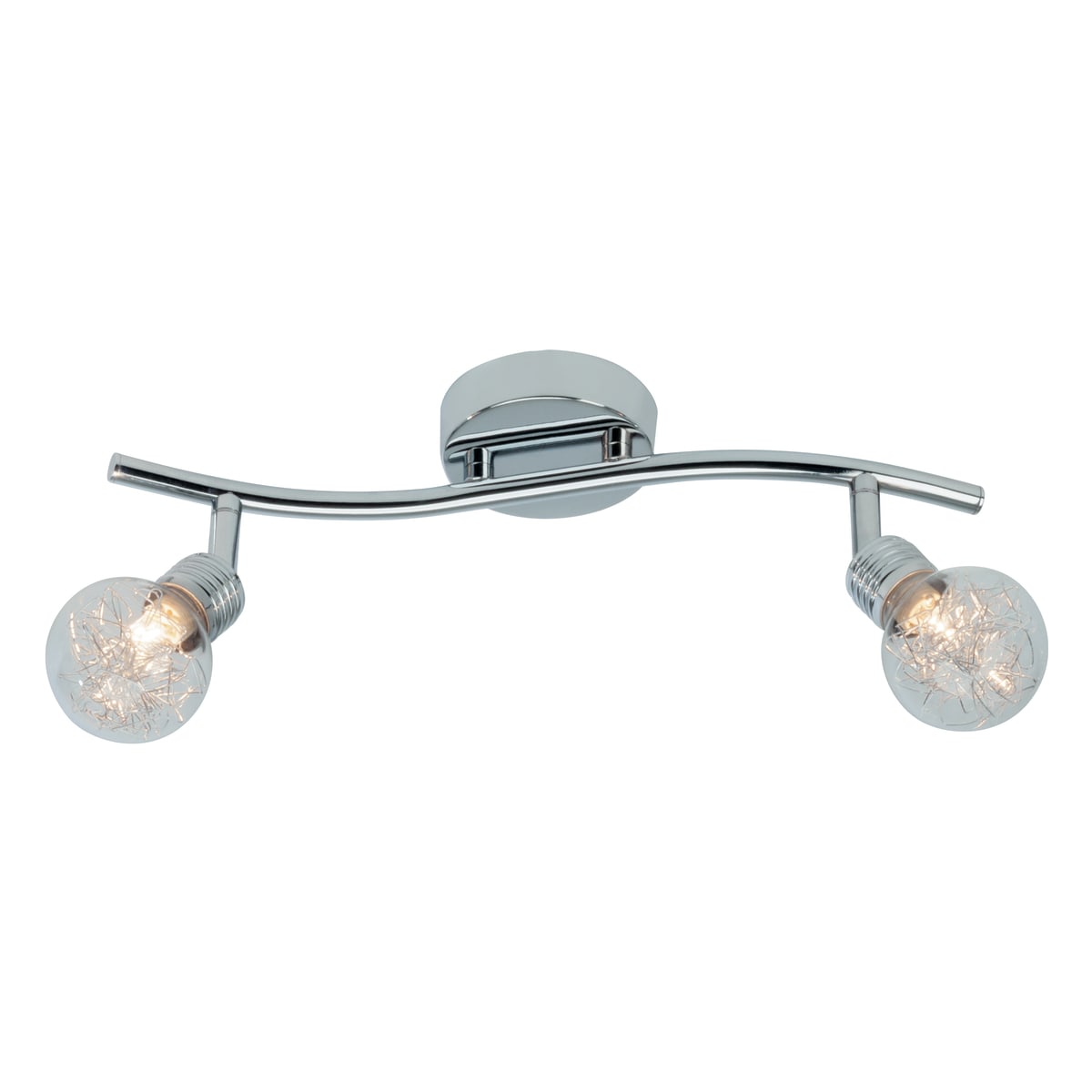 BULB METAL SPOTLIGHTS CHROME 2XG9=33W