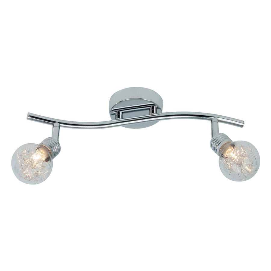 Bricocenter BULB METAL SPOTLIGHTS CHROME 2XG9=33W