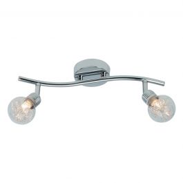 BULB METAL SPOTLIGHTS CHROME 2XG9=33W