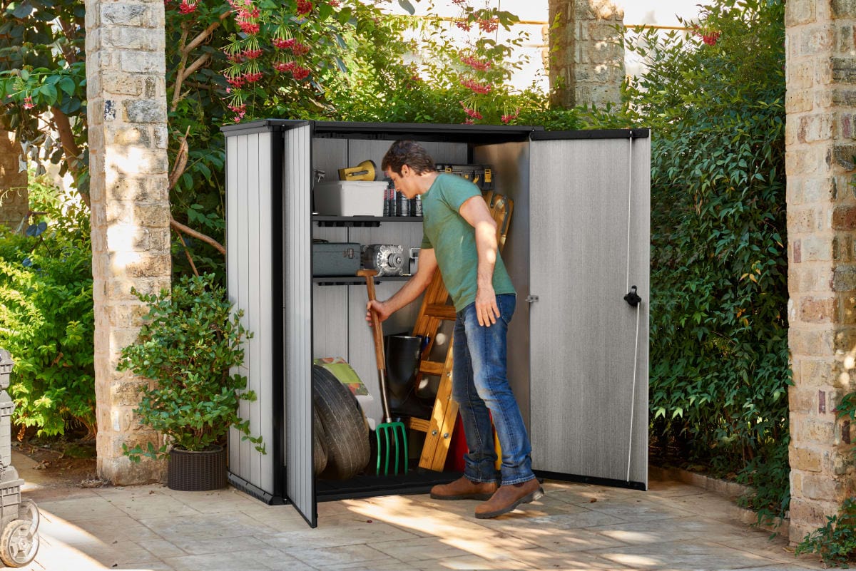 Bricocenter PORTATTREZZI IN DUOTECH HIGH STORE 140x73,6x170,4h