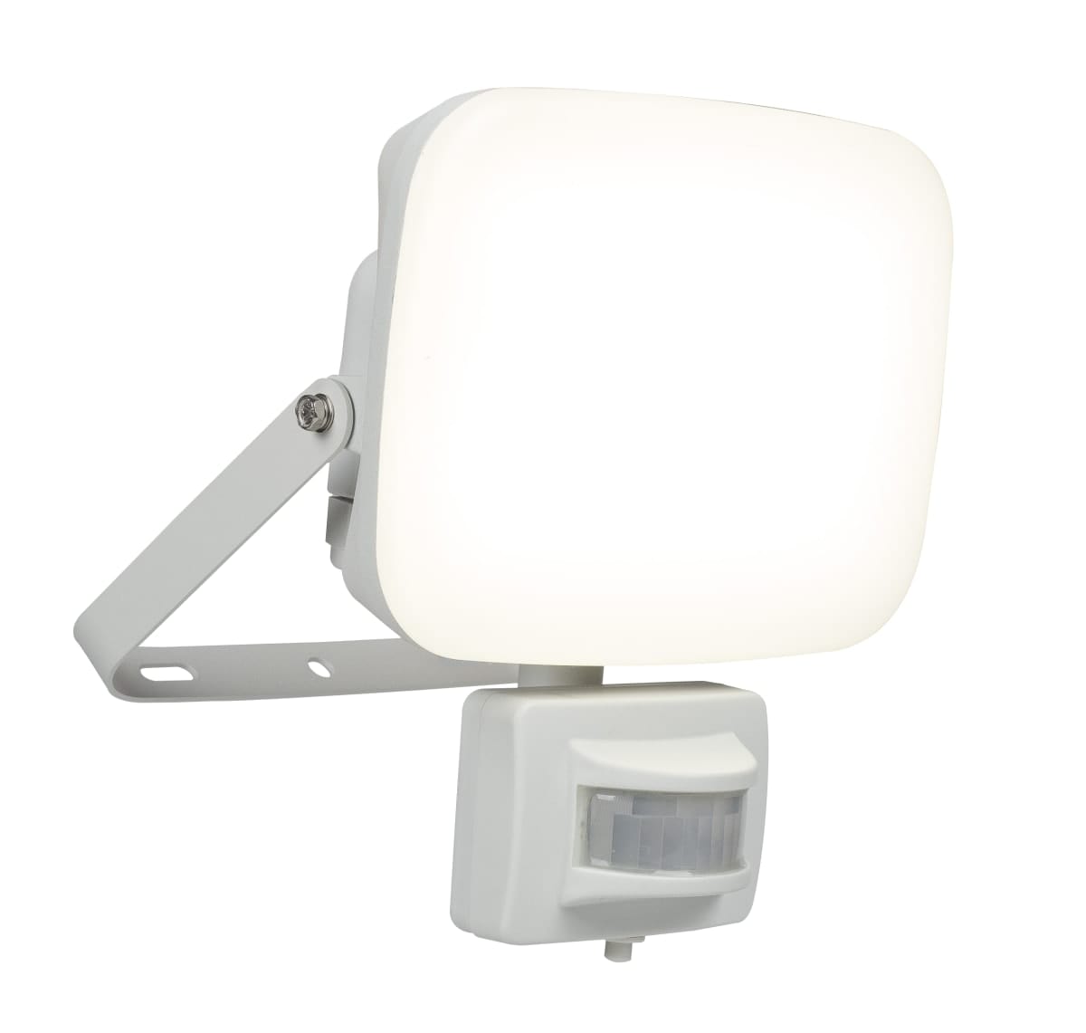Bricocenter KANTI ALUMINUM PROJECTOR WHITE LED 50W IP44 WITH MOTION SENSOR