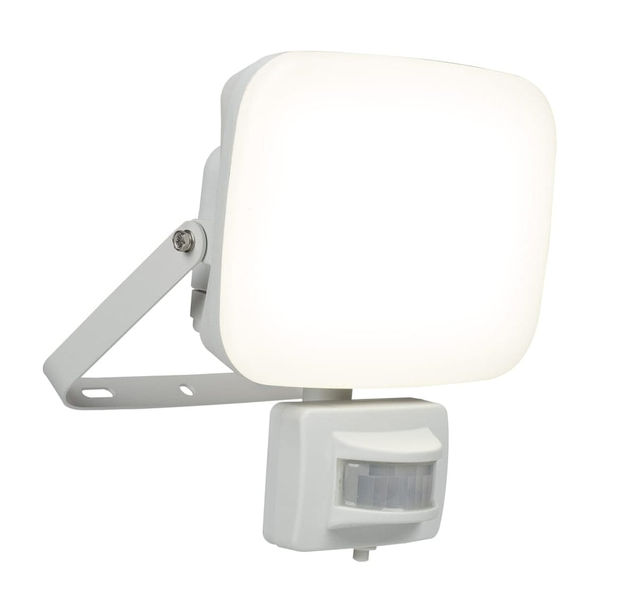 Bricocenter KANTI ALUMINUM PROJECTOR WHITE LED 50W IP44 WITH MOTION SENSOR
