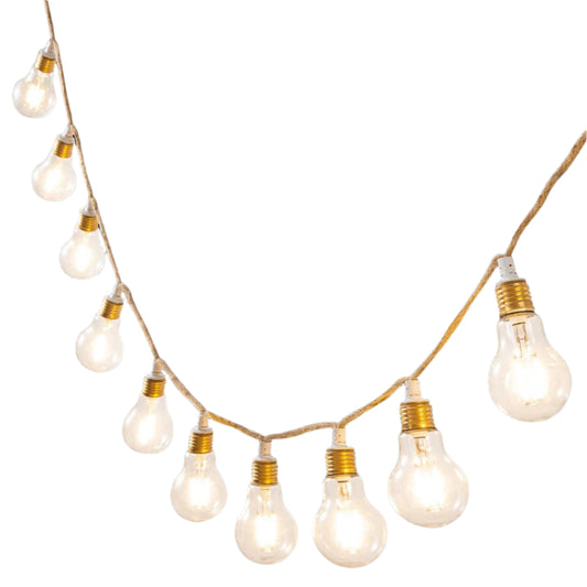 Bricocenter MINTA LIGHT GARLAND 5MT NATURAL ROPE LED 6W WARM LIGHT IP44 WITH REMOTE CONTROL
