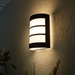 MONTREAL GREY ALUMINUM WALL SCONCE 16X22X9.5CM E27=40W IP44