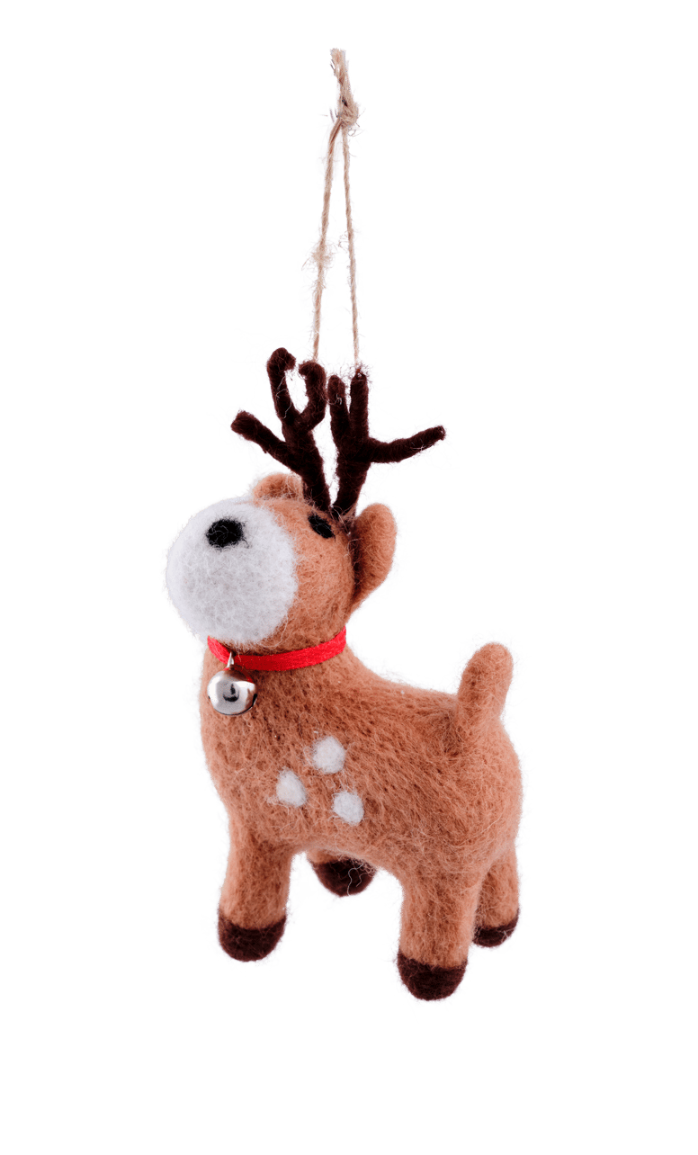 RUDOLPH HANGING DECO H12CM