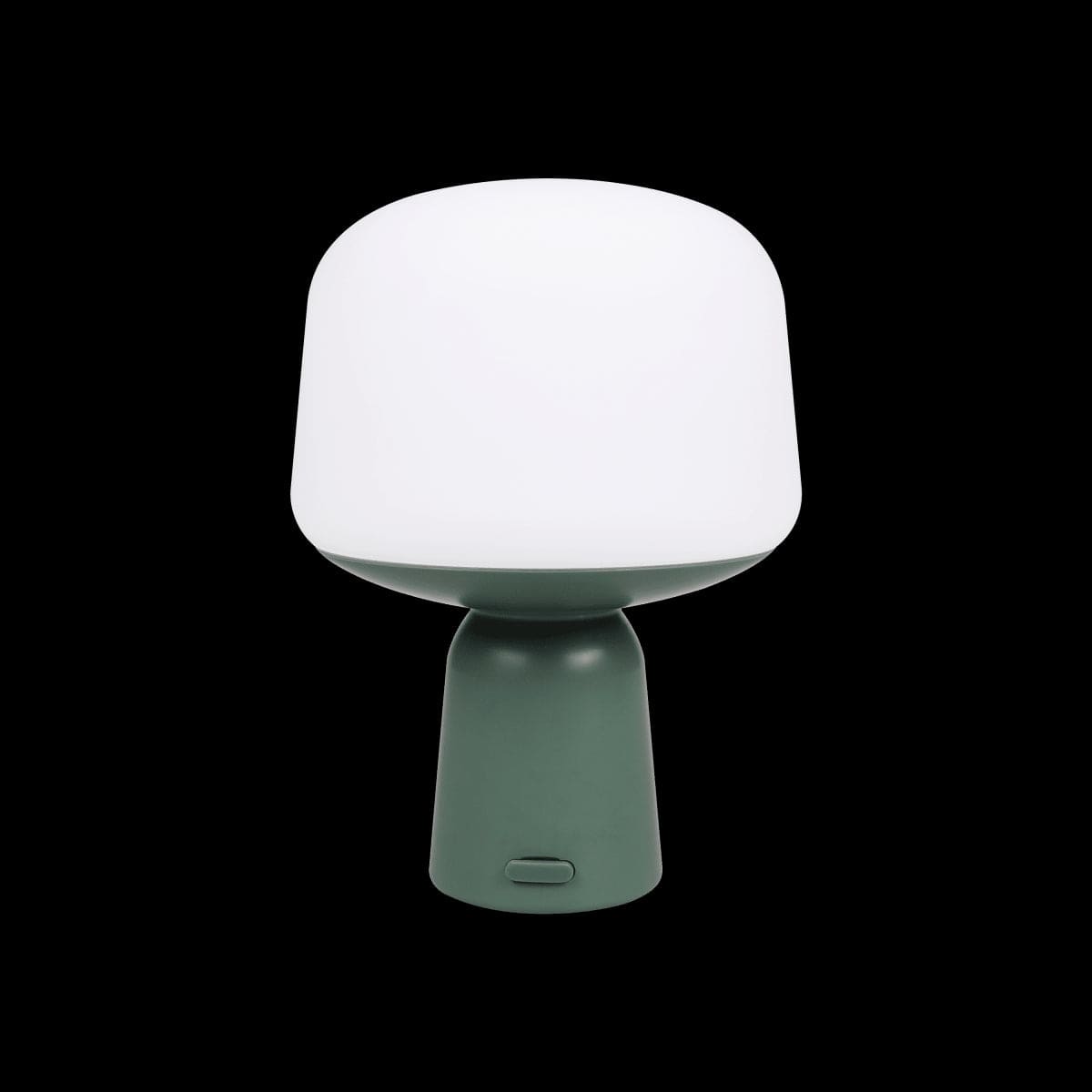 Bricocenter PORTABLE LAMP LUNO PLASTIC GREEN KHAKI D14.3 H20 CM LED NATURAL LIGHT WITH USB IP44