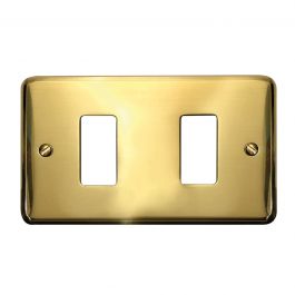 PLATE MAGIC 2 PLACES POLISHED BRASS