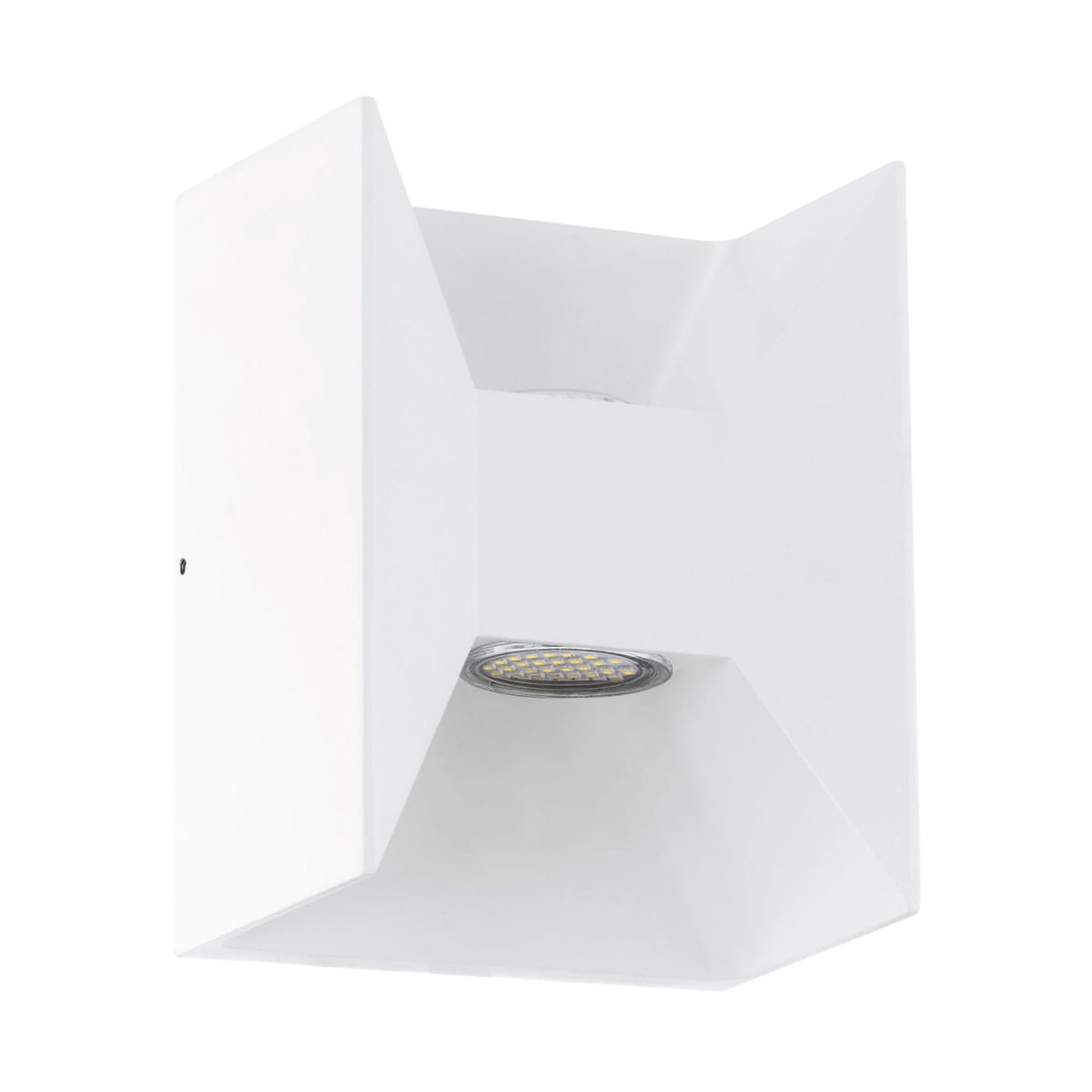 Bricocenter MORINO ALUMINIUM WALL LIGHT WHITE14X10.5X18CM LED 2.5W NATURAL LIGHT IP44