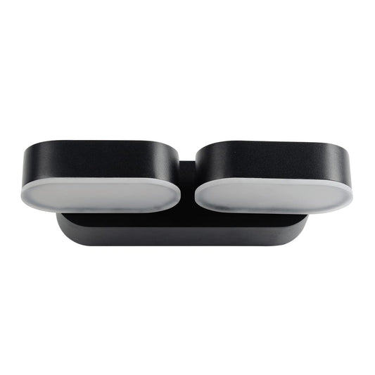 Bricocenter ARUNDEL STEEL WALL LIGHT BLACK 23X10X5.4 CM LED 13W NATURAL LIGHT IP54