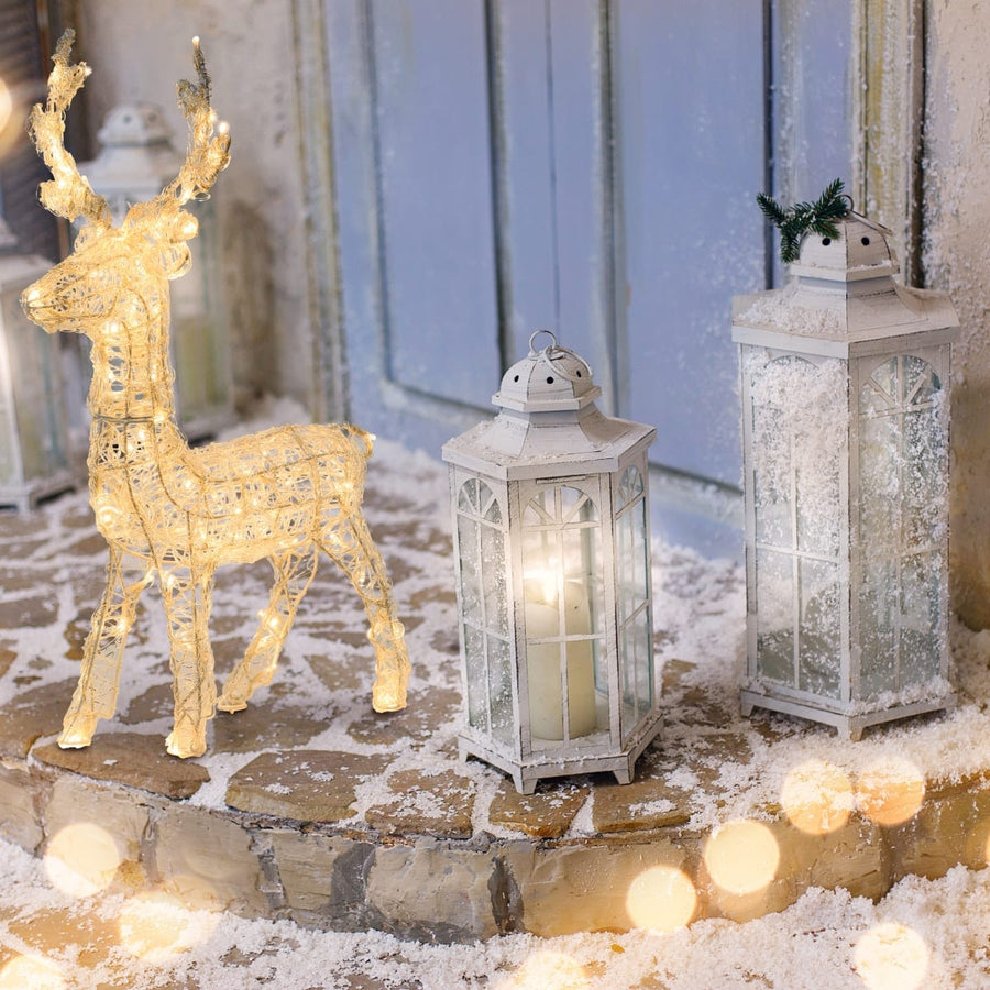 Bricocenter bright reindeer 100 led warm light h60 cm