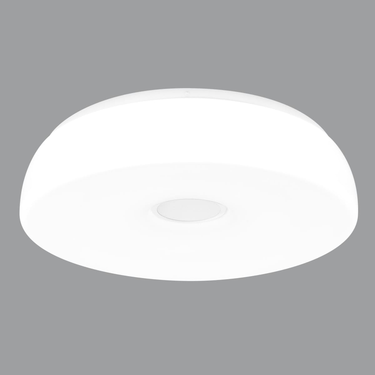 Bricocenter PARABOLIC CEILING LIGHT PLASTIC WHITE D40 CM LED 30W CCT DIMMABLE WITH SPEAKER IP44