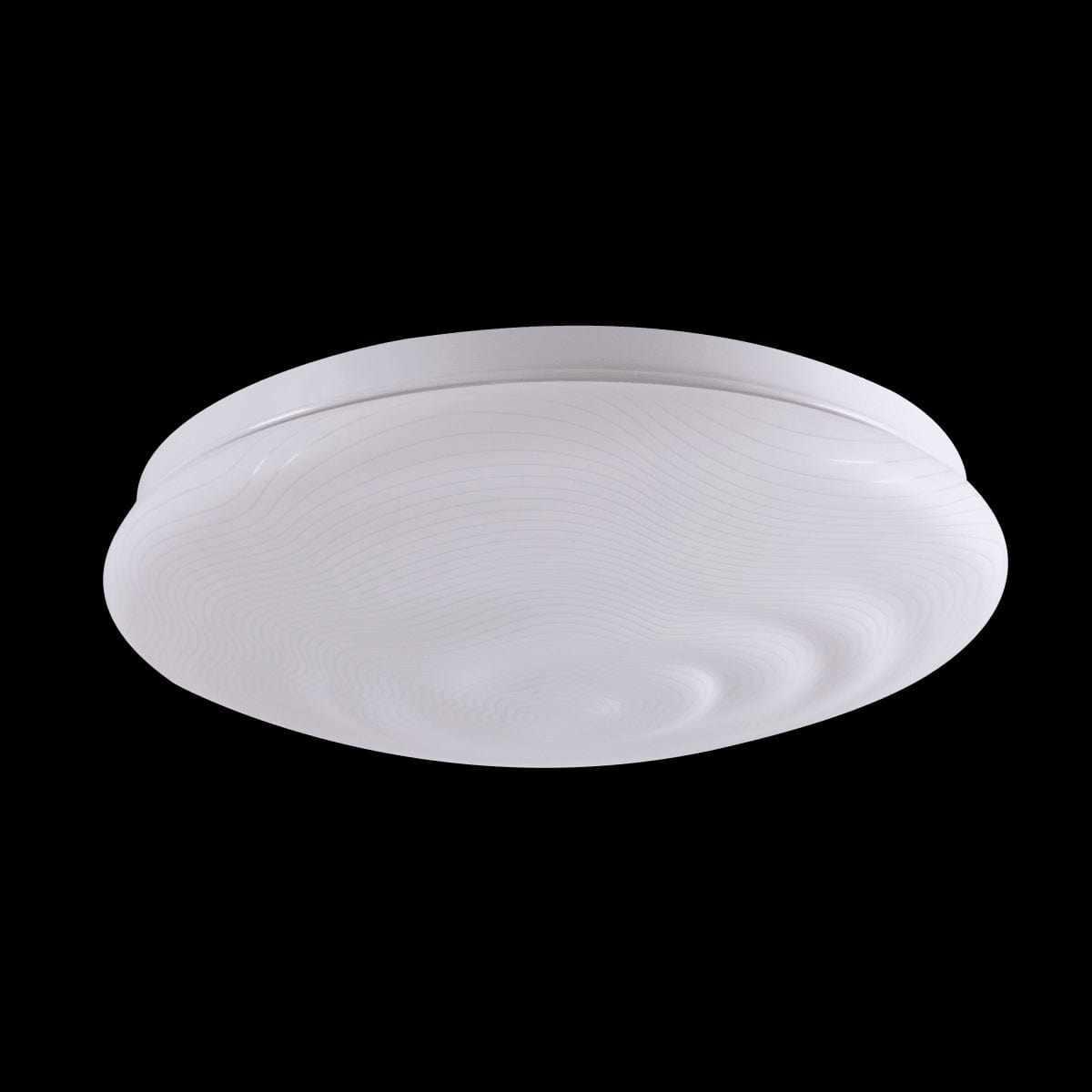 Bricocenter CEILING LIGHT FLOW METAL WHITE D30 CM LED 24W CCT DIMMABLE IP44