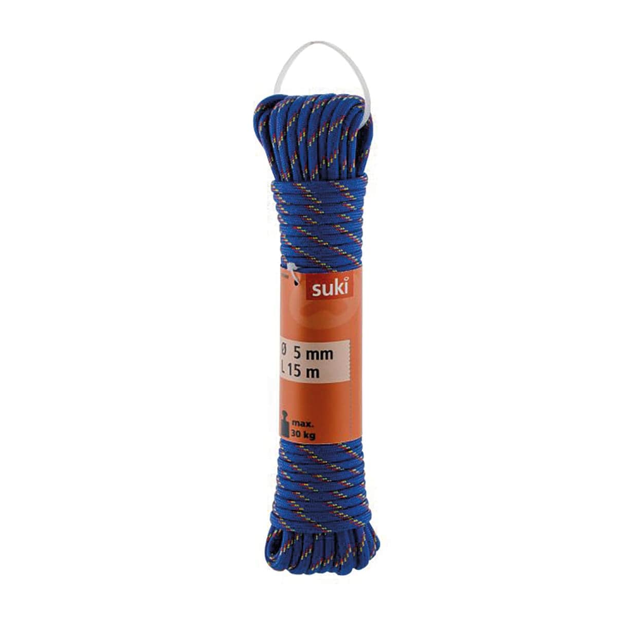 Bricocenter CORDA POLIPROPILENE 5 MM X 15 MT 30KG BLU/ROSSO