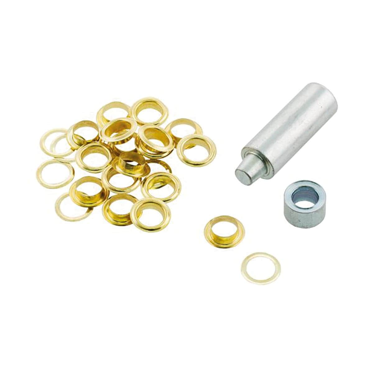 Bricocenter 25PCS BRASS EYELETS 8MM+AP TOOL