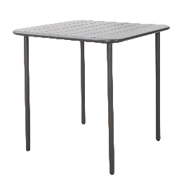 Cafe dining table 70X70 anthracite steel