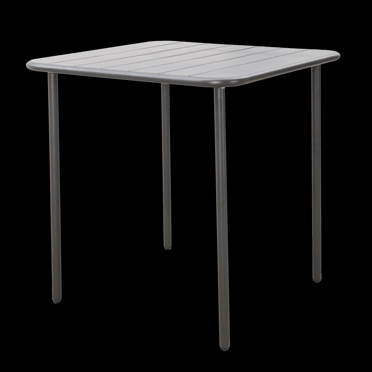 Cafe dining table 70X70 anthracite steel