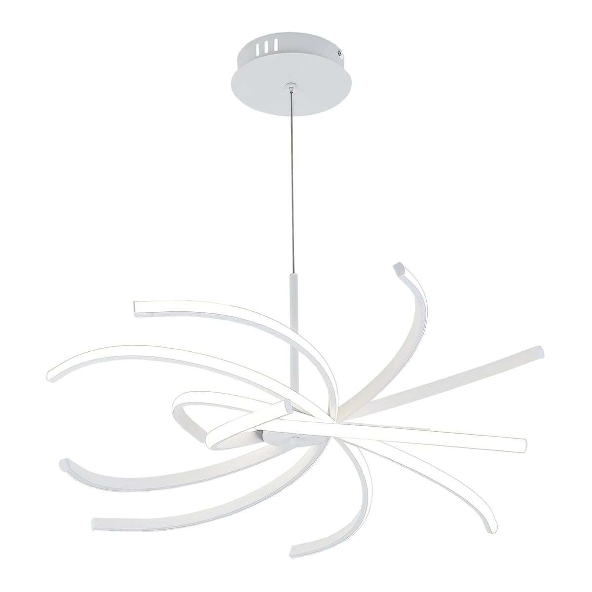 Bricocenter LAMPADARIO ANUK BIANCO D70 CM LED 50W LUCE NATURALE