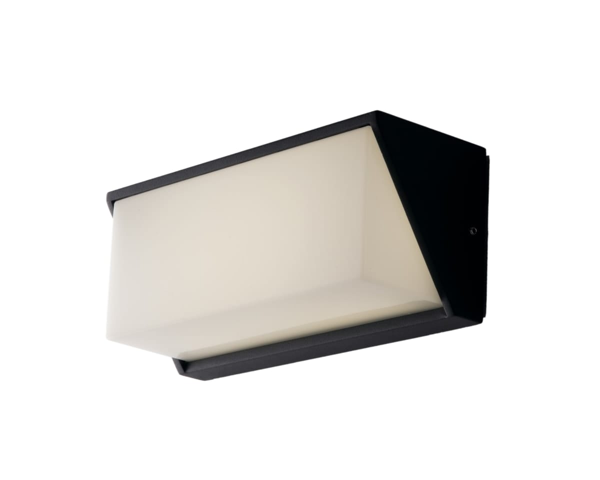 Bricocenter LUXON ALUMINIUM WALL LIGHT GREY 25X11X9,5CM LED 12W NATURAL LIGHT IP54