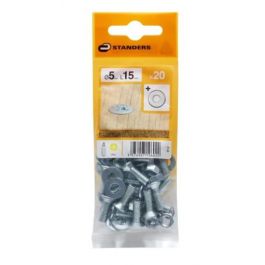 BOLT 5 X 15 MM COUNTERSUNK HEAD PH. NUT