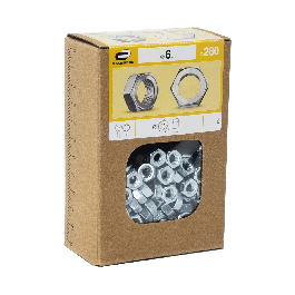 6MM STEEL HEX NUT, 280 PIECES