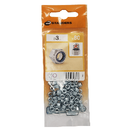 3 MM STEEL SELF-LOCKING NUT. 80 P