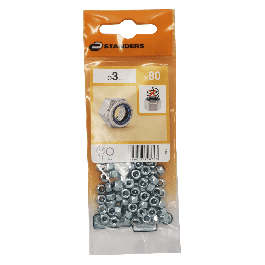 3 MM STEEL SELF-LOCKING NUT. 80 P