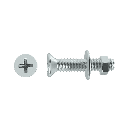 3 X 10 MM COUNTERSUNK HEAD BOLT PH. NUT