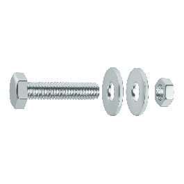 6 HEXAGONAL HEAD BOLT GALVANIAT STEEL