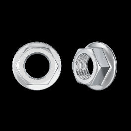 HEX NUT WITH STEEL COLLAR 10